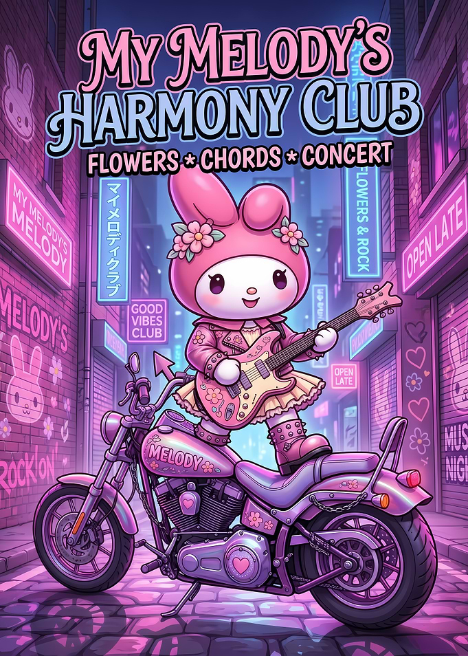 My Melody's Harmony Club Poster