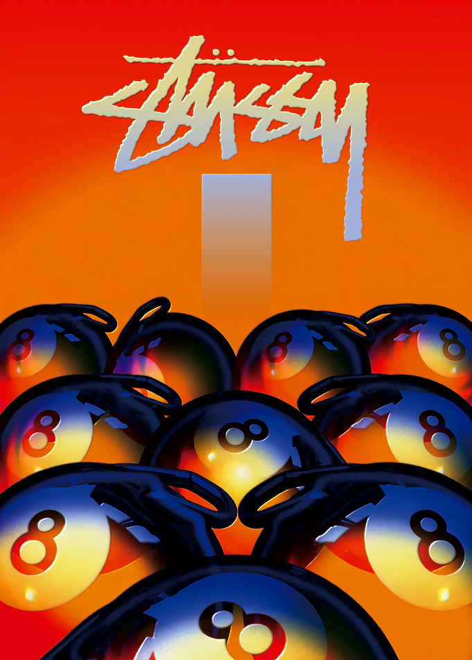 Stussy 8 Ball Pool Balls