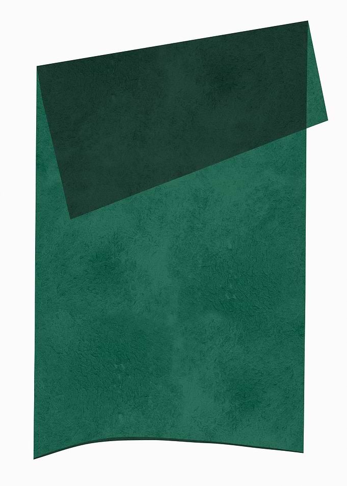 Abstract Green Overlapping Shapes