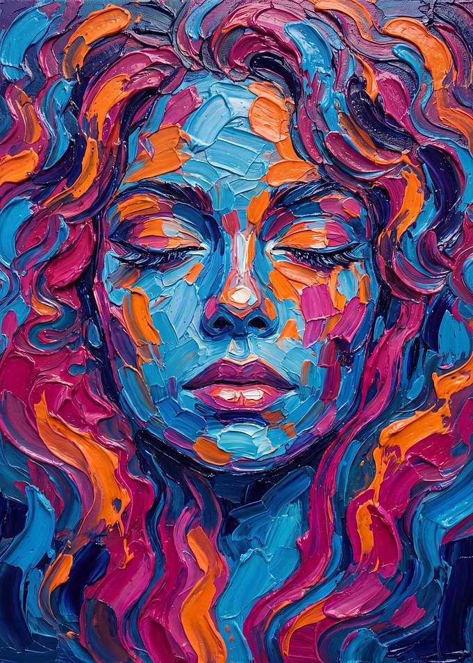 Vibrant Portrait of a Woman
