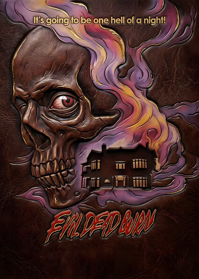 Evil Dead Burn Skull and House