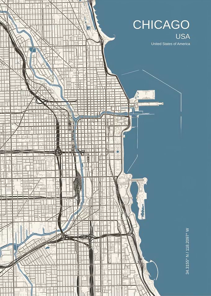 Chicago Map Art