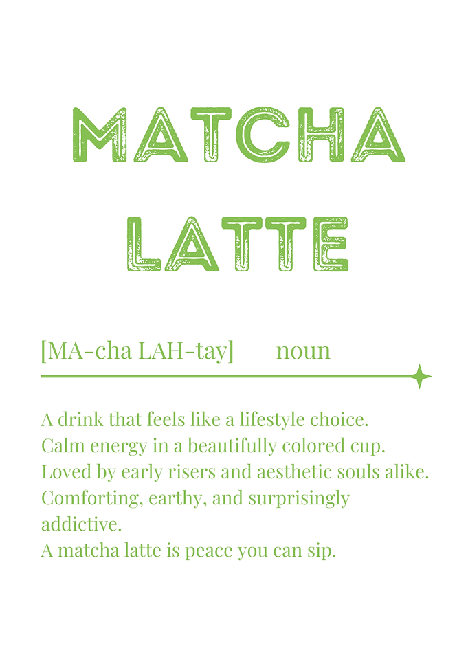 Matcha Latte Definition