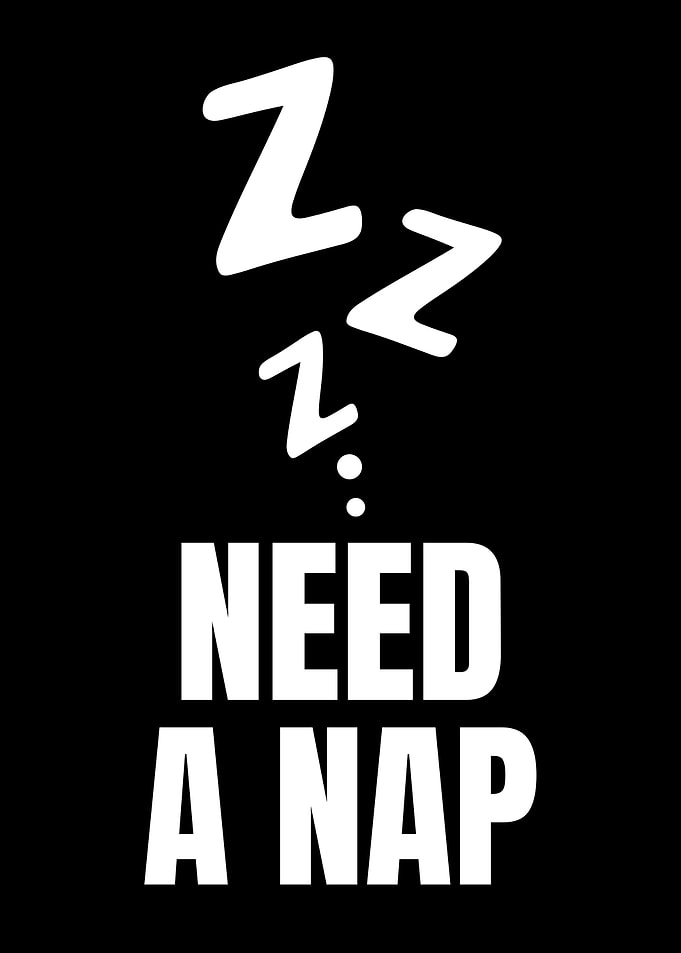 Need a Nap Zzz Text Art