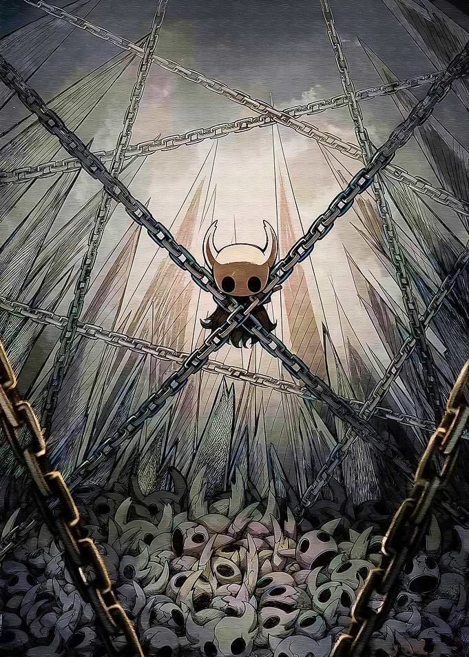 Hollow Knight Character in Chains