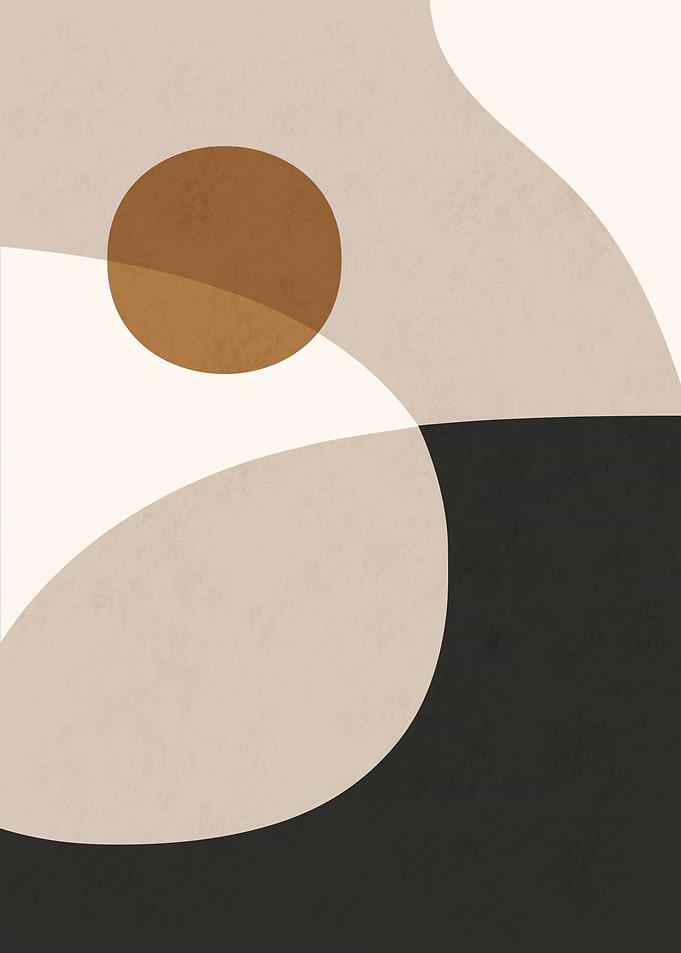 Minimalist Abstract Earth Tone Composition