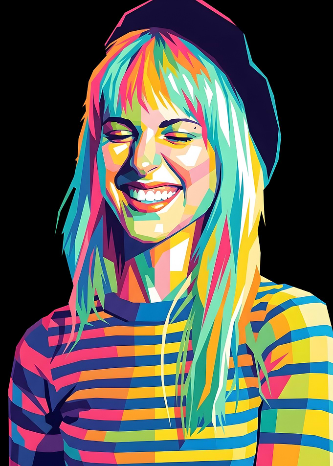 Colorful Portrait of Hayley Williams