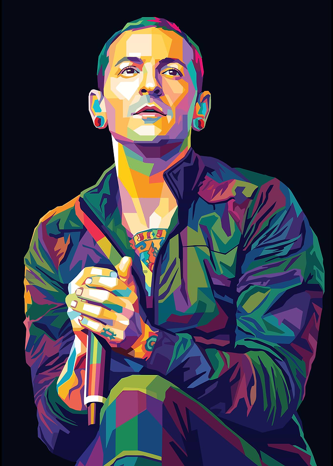 Chester Bennington Pop Art Portrait