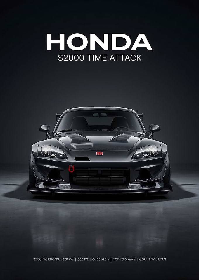 Honda S2000 Time Attack Poster