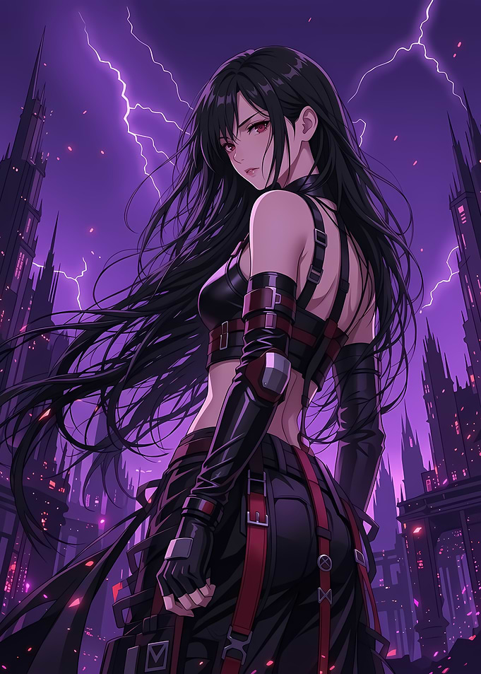 Tifa Lockhart in a City