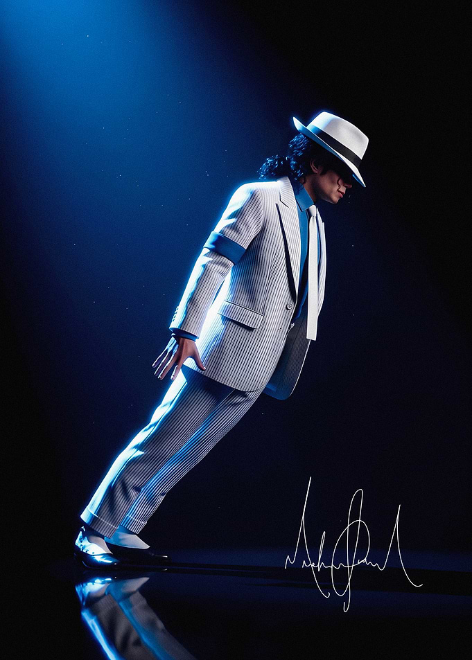 Michael Jackson's iconic lean