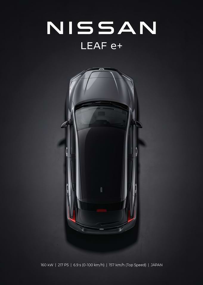 Nissan Leaf e+ Top View
