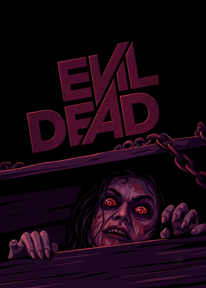 Evil Dead Horror Movie Illustration