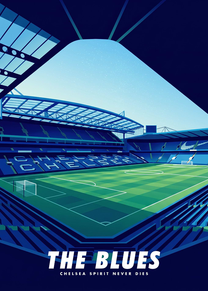 Chelsea FC Stadium Poster