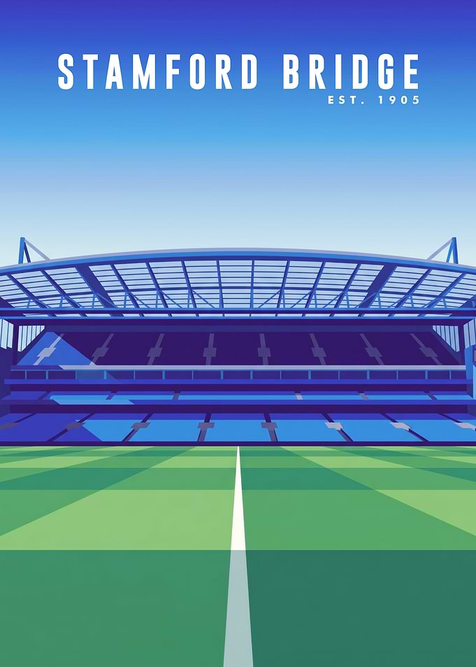 Stamford Bridge Stadium Illustration