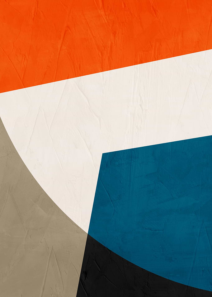 Abstract Geometric Shapes with Textured Background