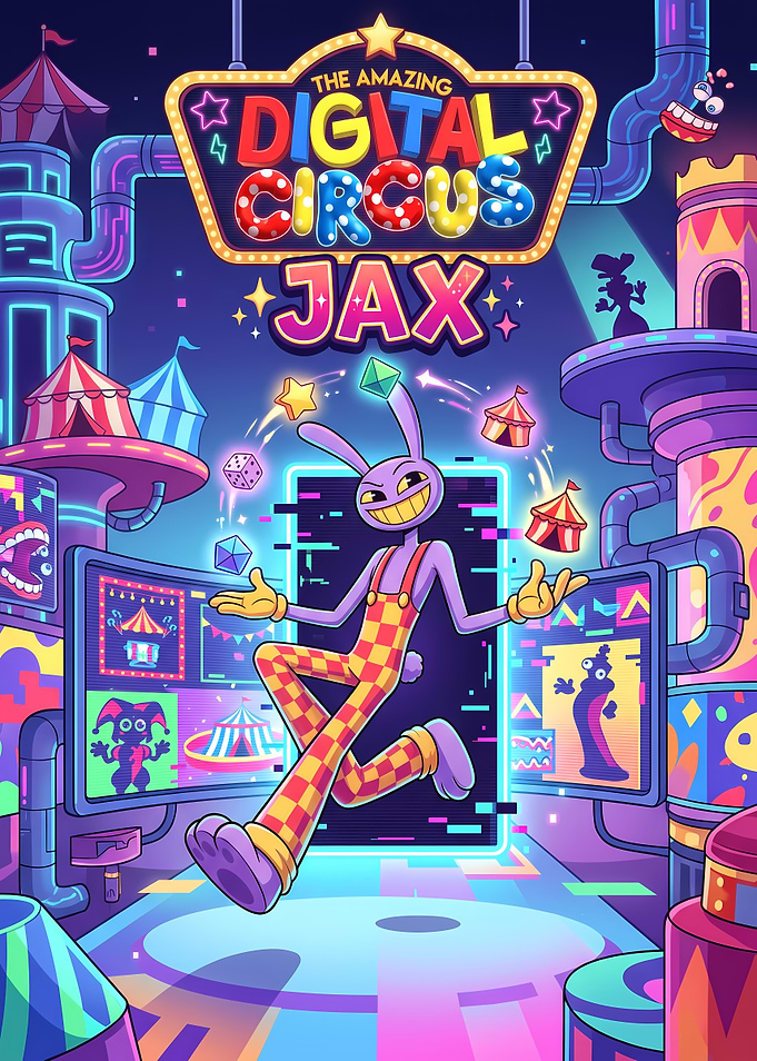 The Amazing Digital Circus Jax Glitch Art