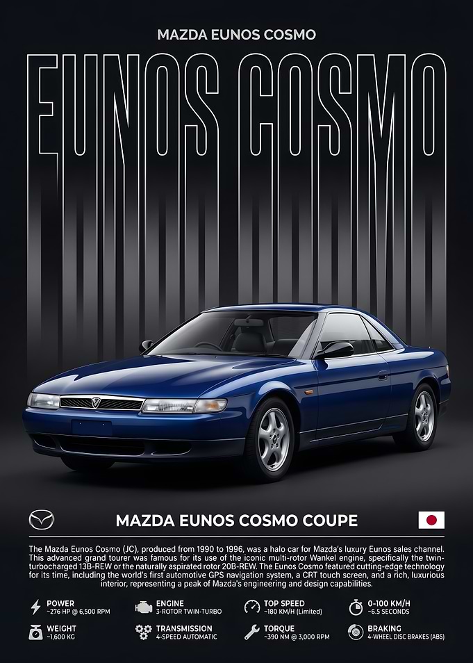 Mazda Eunos Cosmo Coupe Poster