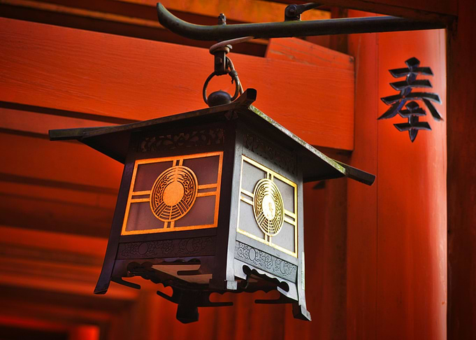 Japanese Lantern and Torii Gates