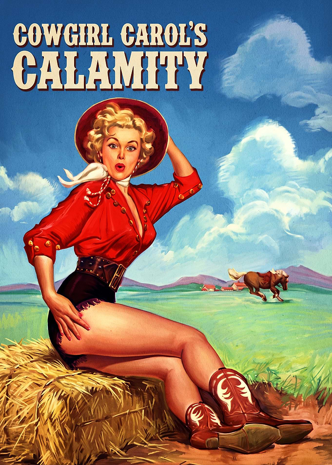 Cowgirl Carol's Calamity Vintage Poster
