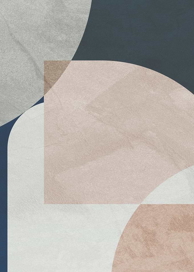 Abstract Geometric Shapes with Textured Surfaces