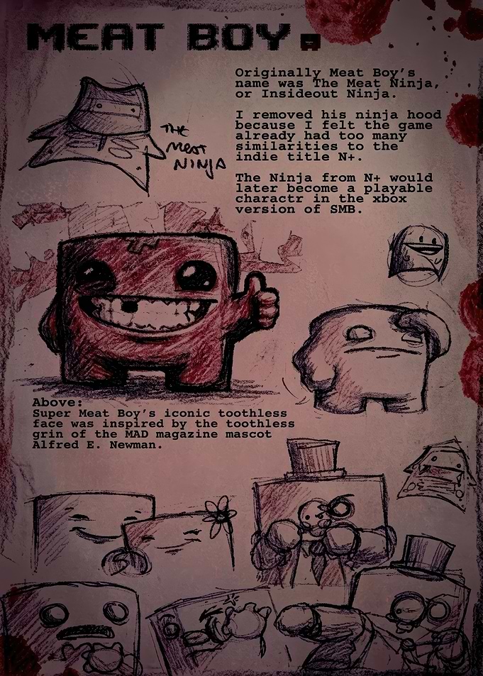 Meat Boy Concept Art