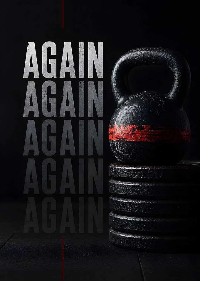 Kettlebell and Weight Plates Gym Workout Motivation