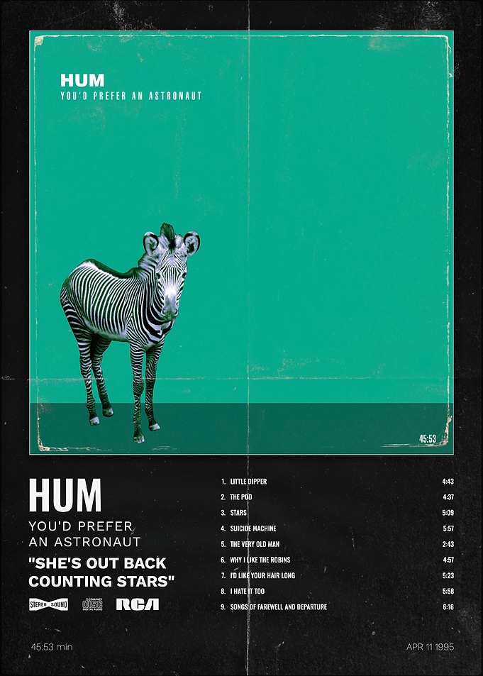 Hum You'd Prefer an Astronaut Album Art