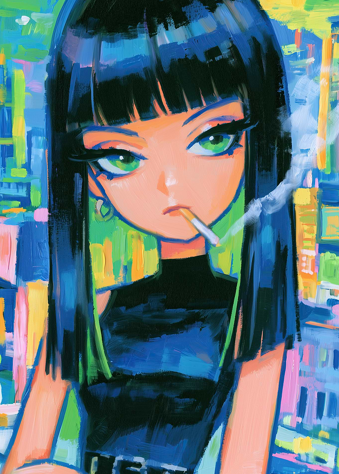 Vex After Hours - Anime Girl Smoking