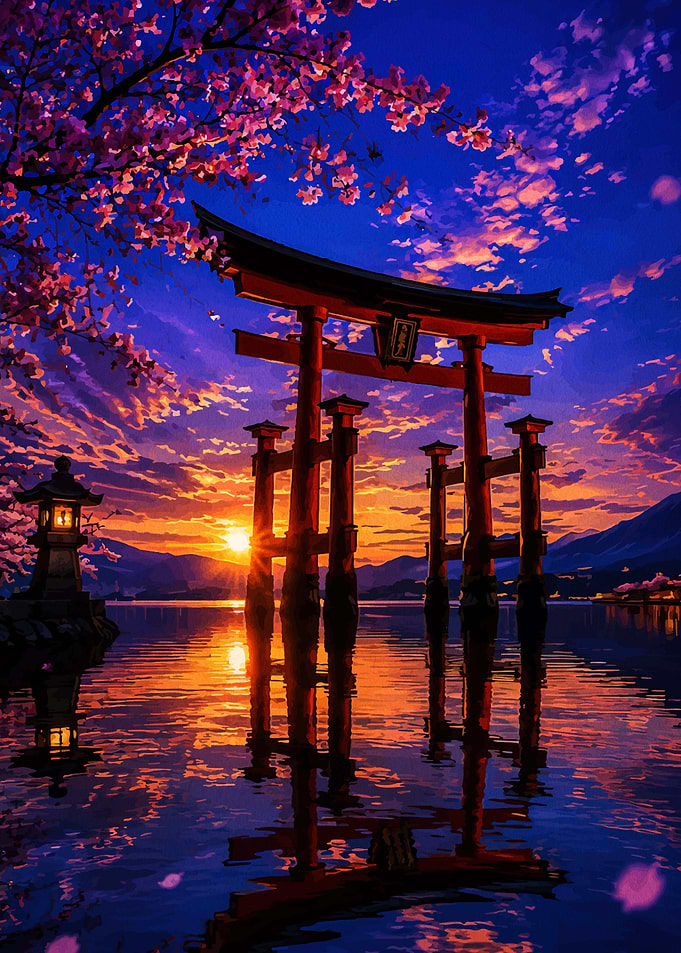 Torii Gate at Sunset