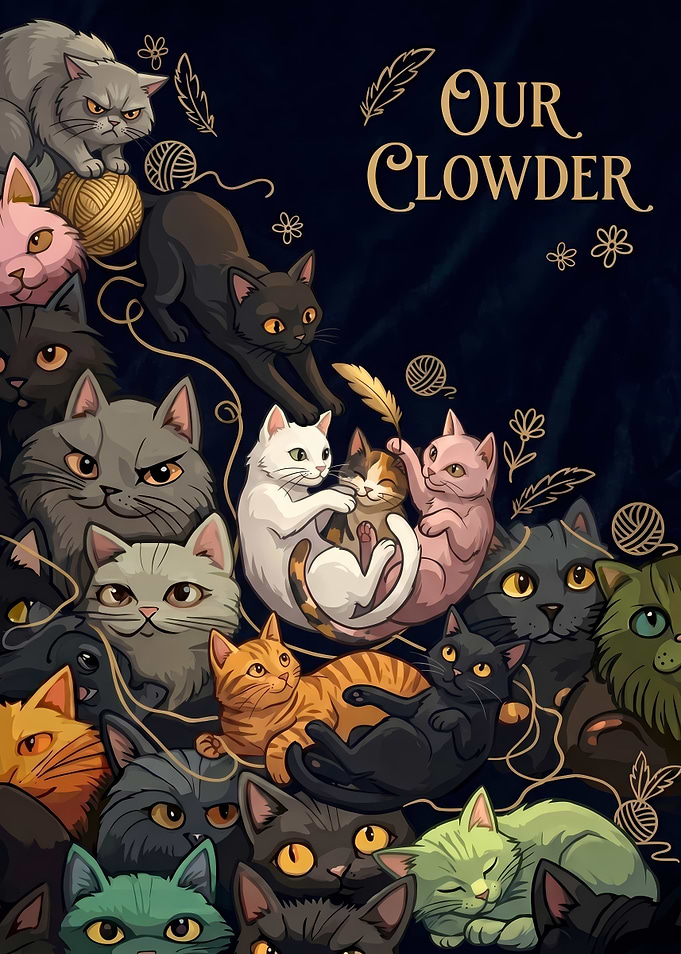 Our Clouder Cat Illustration