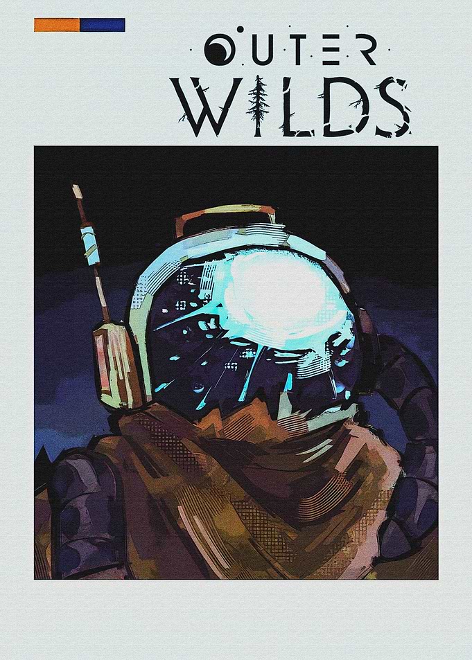 Outer Wilds Astronaut Art Poster