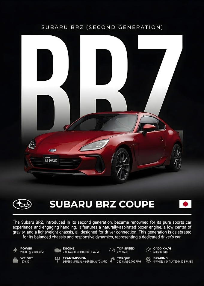Subaru BRZ Coupe Second Generation