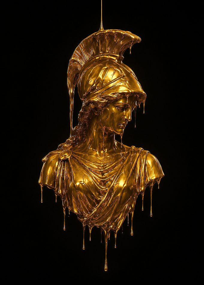 Golden Statue of Athena