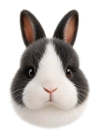 Cute Bunny Face Portrait