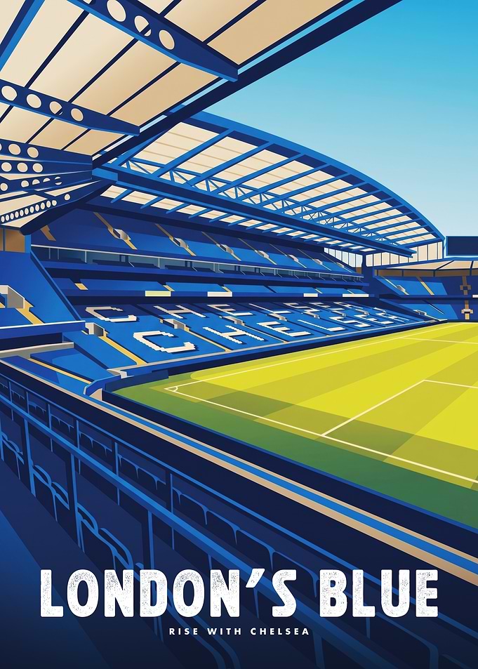 London's Blue Chelsea Stadium