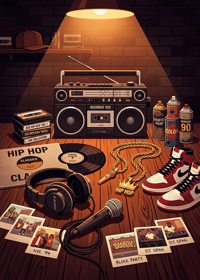 Retro Hip Hop Scene