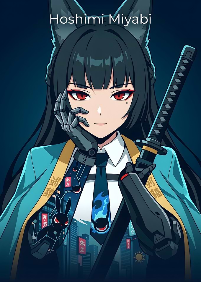 Zenless Zone Zero Hoshimi Miyabi Anime Character