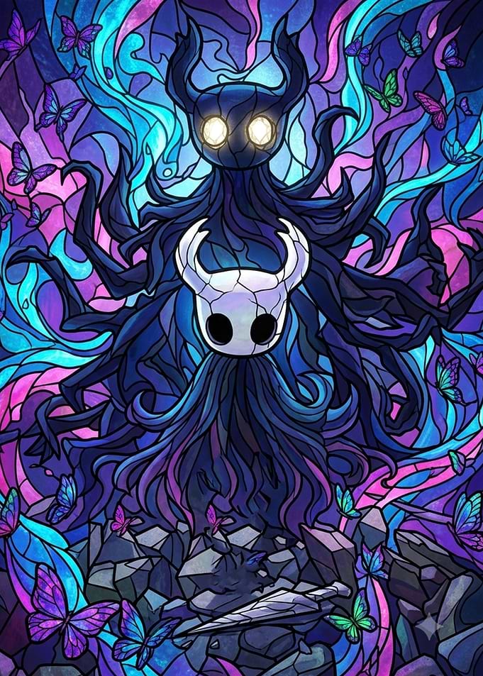 Hollow Knight Stained Glass Art