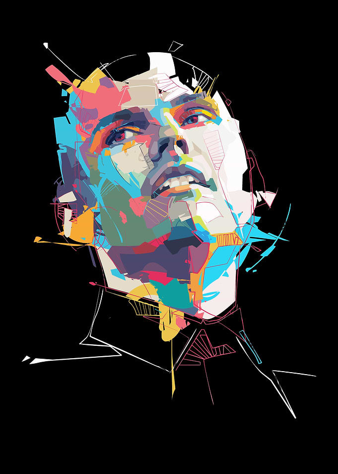 Abstract Portrait of a Man