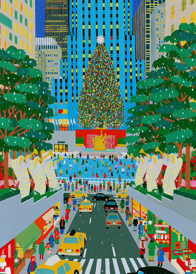 Rockefeller Center Christmas Scene