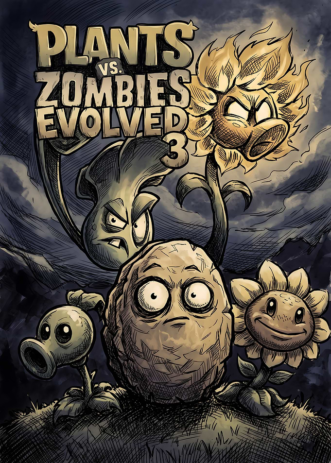 Plants vs. Zombies Evolved 3 Cover Art