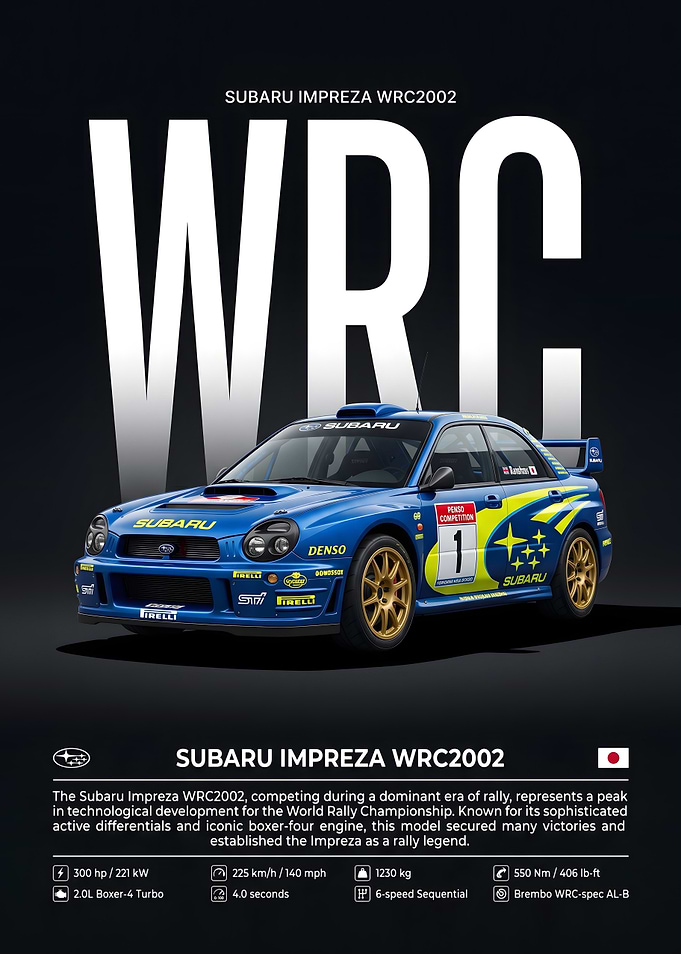 Subaru Impreza WRC2002 Poster