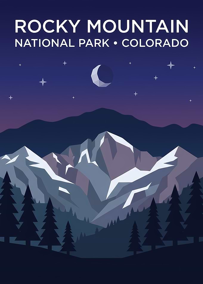 Rocky Mountain National Park Poster