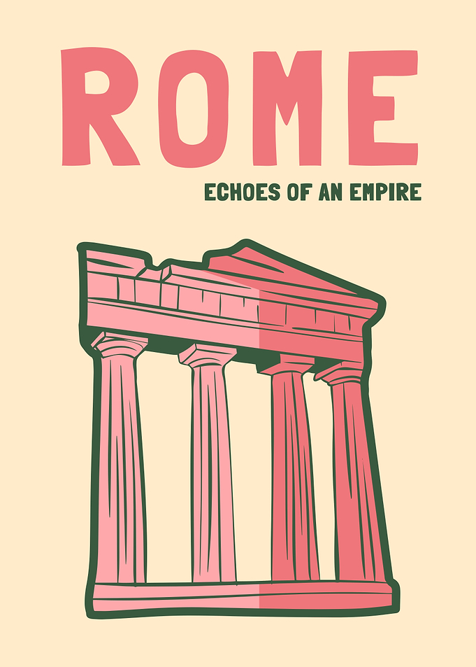 Rome Echoes of an Empire Minimalist Poster