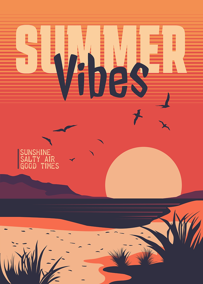 Summer Vibes Beach Sunset