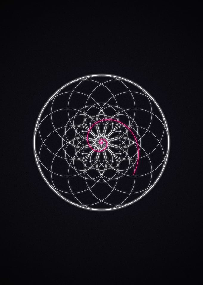 Geometric Spiral Pattern