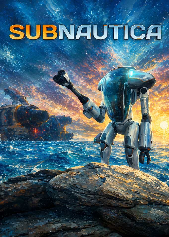 Subnautica Robot and Spaceship