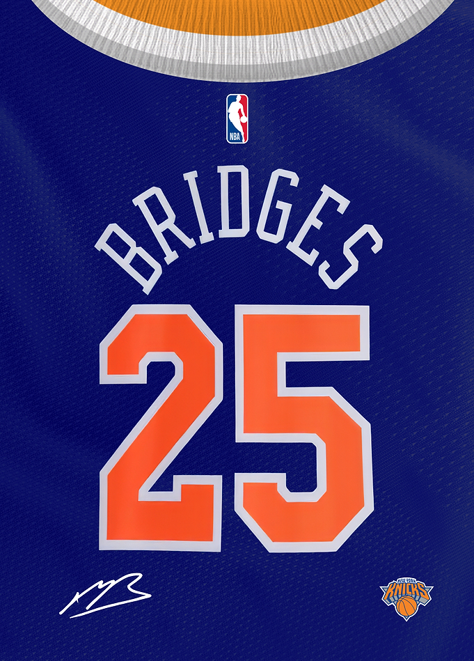 Knicks Signature Jersey- Mikal Bridges