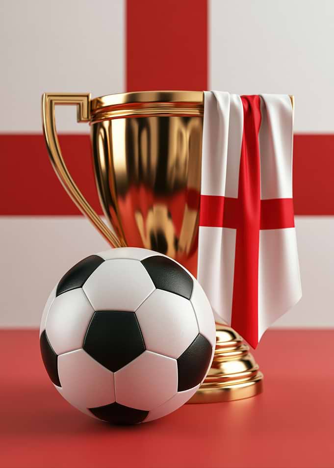 England Football Trophy and Ball